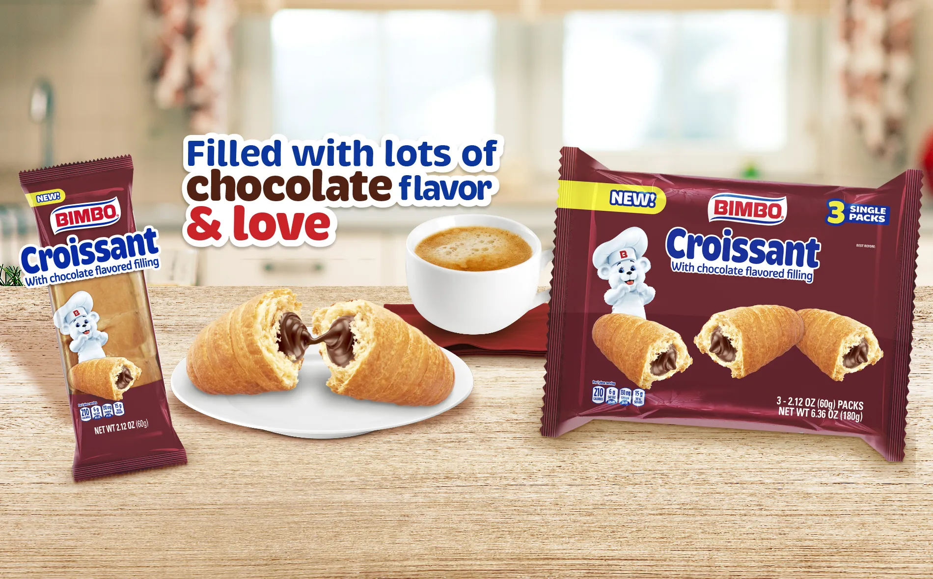 Filled with lots of chocolate flavor & love